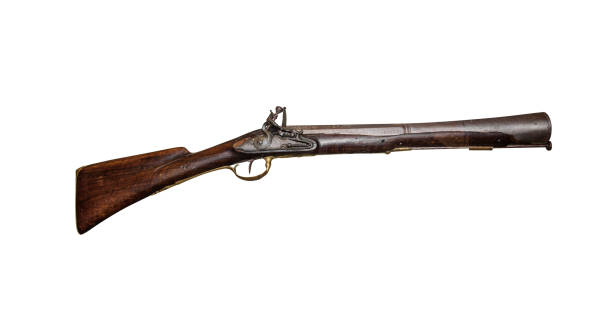 istock Ancient musket or pistol isolated on white 860932084