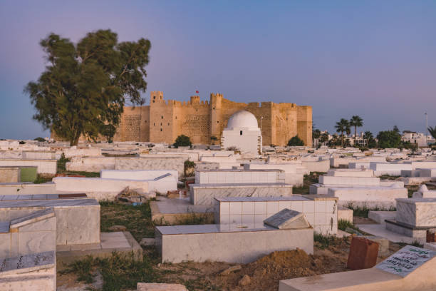 istock Arabic cemetery next to Ribat in Monastir, Tunisia 860932472