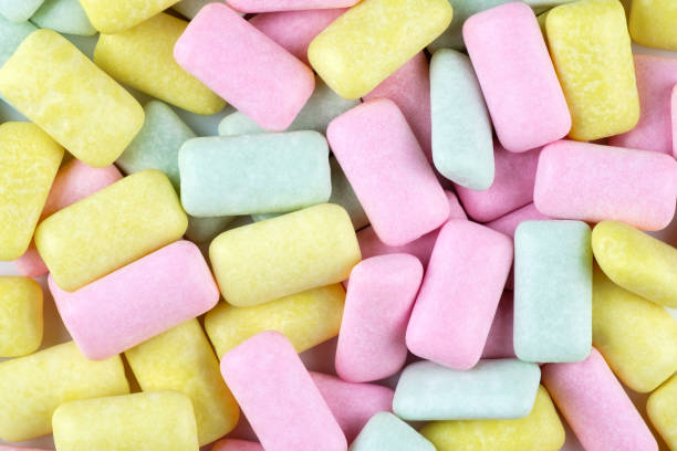 istock Abstract close up chewing gum background 860939004