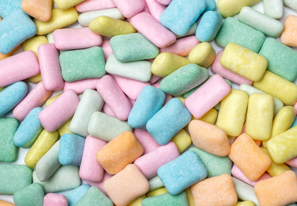 istock Abstract close up chewing gum background 860939096