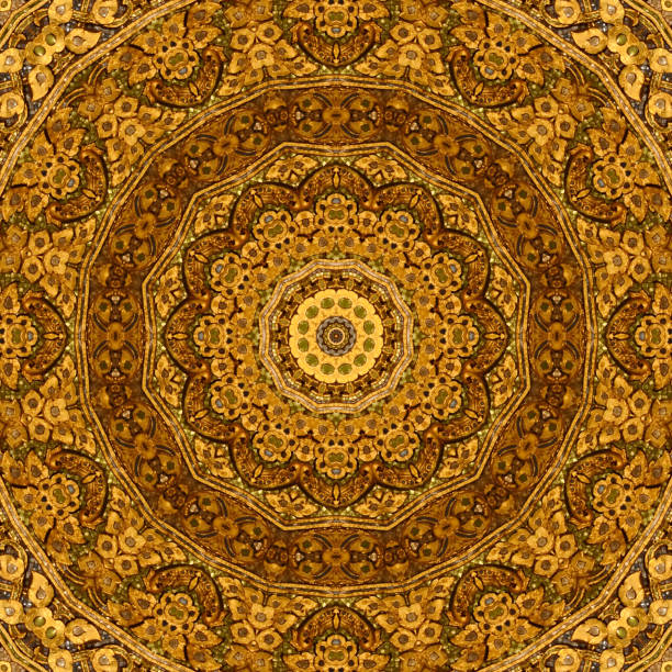 istock Gold abstract background textures,kaleidoscope Photo technique 860946088
