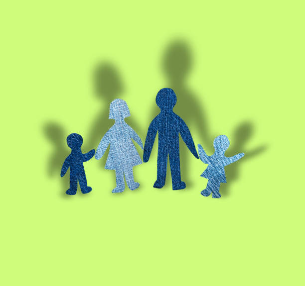 istock Happy cut out family 860946352
