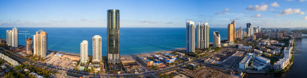 istock Aerial panorama Sunny Isles Beach FL USA 860947638