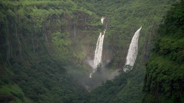 istock Twin Waterfall - Varandha Ghat 860954096