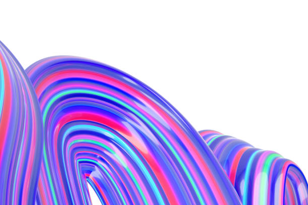 istock Wave of purple and pink candy 860954882