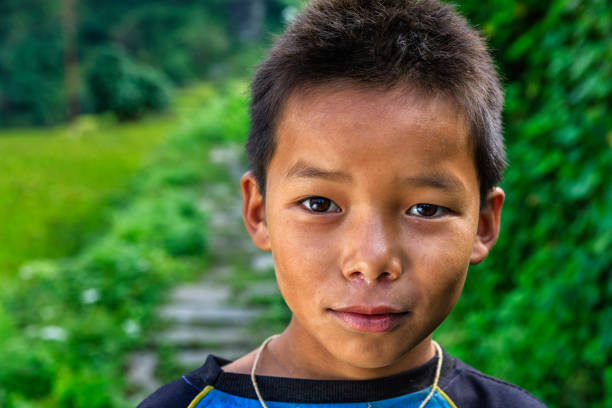 istock Happy Nepali boy near Annapurna Range 860954934