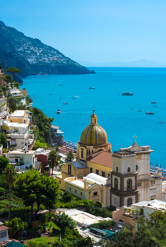 A very famous touristic summer town on the sea in southern Italy, province of Salerno, Amalfi Coast