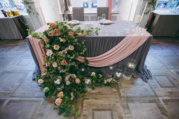 istock Decoration of tables at the wedding 860959076