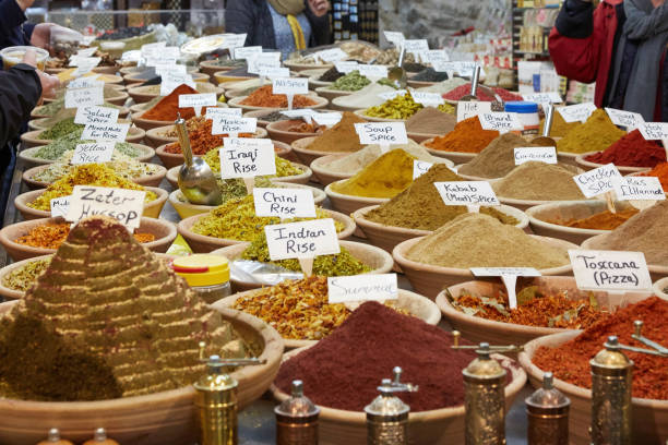 istock Exotic spices at the Arabian market. 860966454