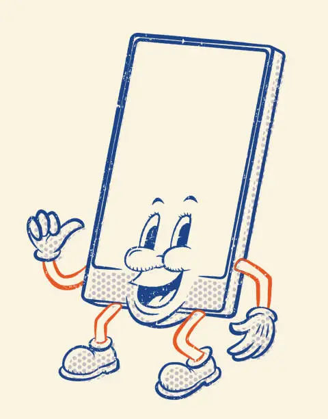 Vector illustration of Cell Phone character