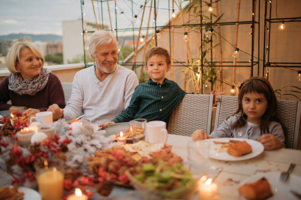 istock Celebrating Thanksgiving with our grandparents 860984844