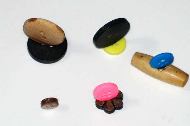 istock Buttons of different size, shape and color 860999288
