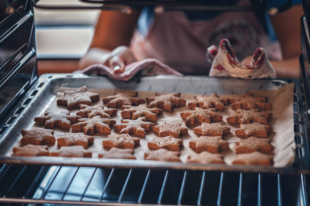 istock Baking Gingerbread Cookies in the Oven 861004348