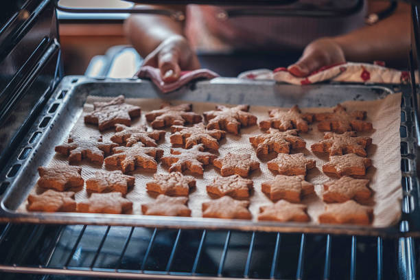 istock Baking Gingerbread Cookies in the Oven 861004352