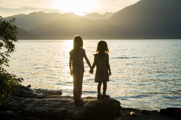 istock Sisters bonding by the sea 861019096