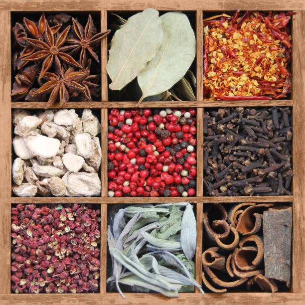 istock Spices in wooden box 861029562