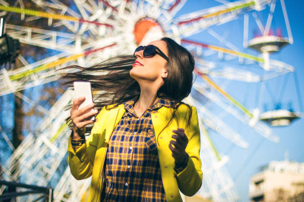 istock Having fun at the amusement park 861029588