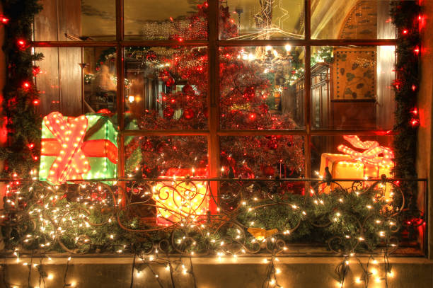istock A Christmas window in the evening 861029808
