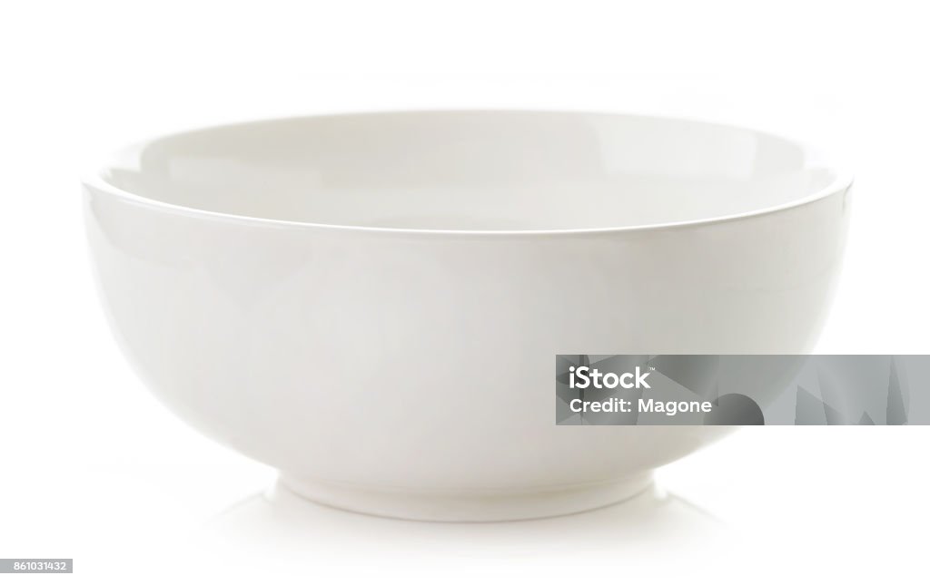 Vacío blanco bowl - Foto de stock de Cereal de desayuno libre de derechos