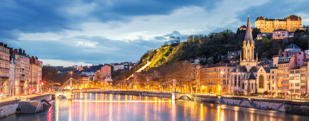 istock View of Saone river in Lyon city at evening 861031622