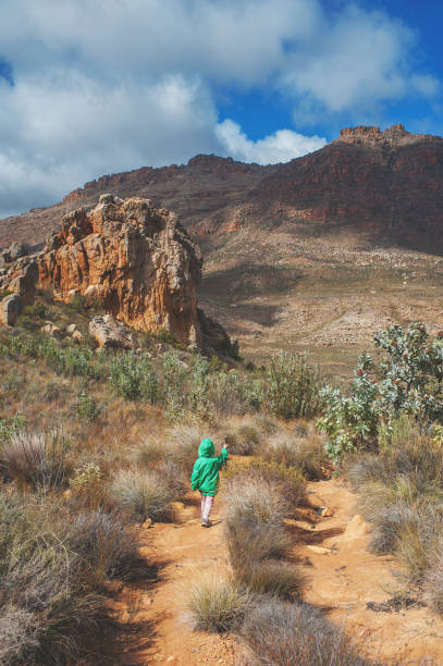 istock Young Girl Hiking Rear View Kromrivier 861036826