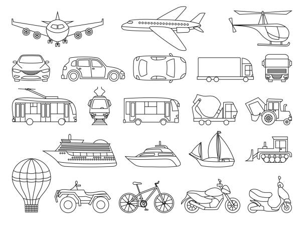 장난감 전송 색을 설정 합니다. 색칠 공부 책 아이 들을 교육입니다. 색상에 자세히 알아보기 시각적 교육 게임입니다. 게임 쉬운 아이 고 초등 교육. 어려움의 간단한 수준입니다. 컬러링 페이지 - transport helicopter stock illustrations