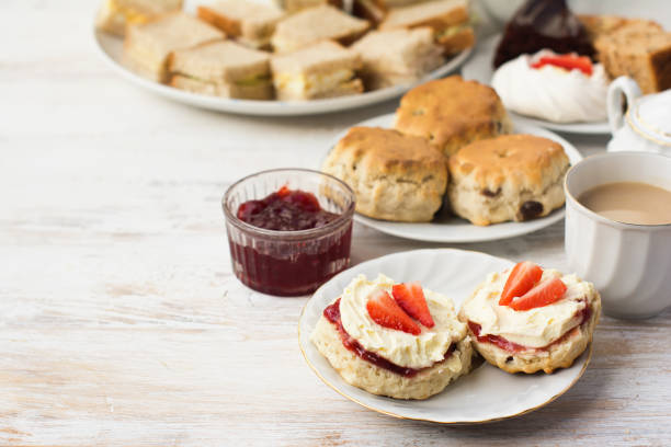 istock Traditional English cream teas, scones 861050470