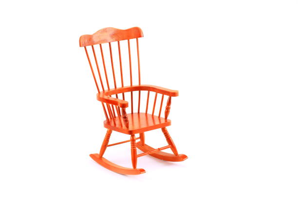 istock Rocking chair on a white background 861050980