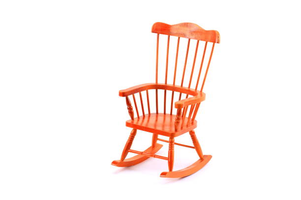 istock Rocking chair on a white background 861050998