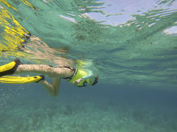 istock Woman snorkeling. 861063076