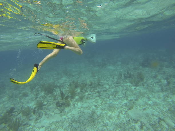istock Woman snorkeling. 861066882