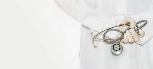 istock Doctor with stethoscope holding in hands. 861071056