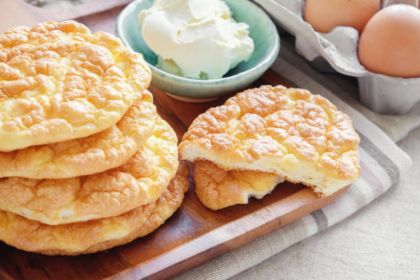 istock Cloud bread, Oopsie bread , Keto, ketogenic diet, paleo, low carb high fat 861080146