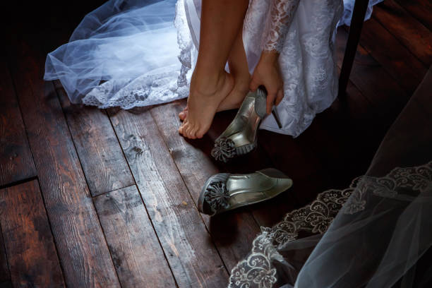 istock the bride wears shoes 861080494