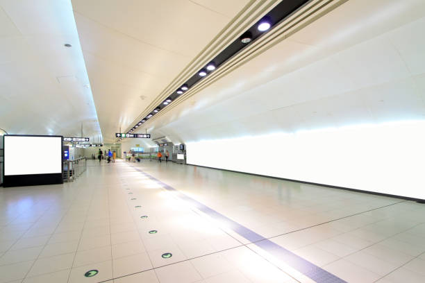 istock bright underground passage, in a subway station, Beijing 861083950