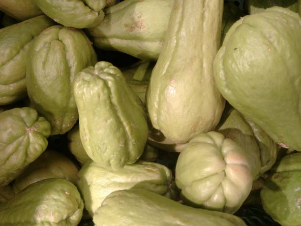 istock Chayote, vegetable pear, pear squash, alligator-pear, mango squash, custard marrow, mountain bladder-fern, custard marrow, madeira marrow, chou chou or cho cho 861102142