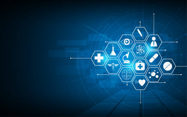 health care icon pattern medical innovation concept background design health care icon pattern medical innovation concept background design EPS 10 Vector healthcare technology stock illustrations