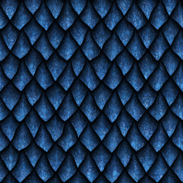 istock Seamless texture of dragon scales 861108058
