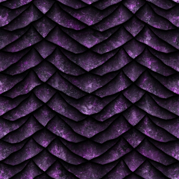 istock Seamless texture of dragon scales 861108926