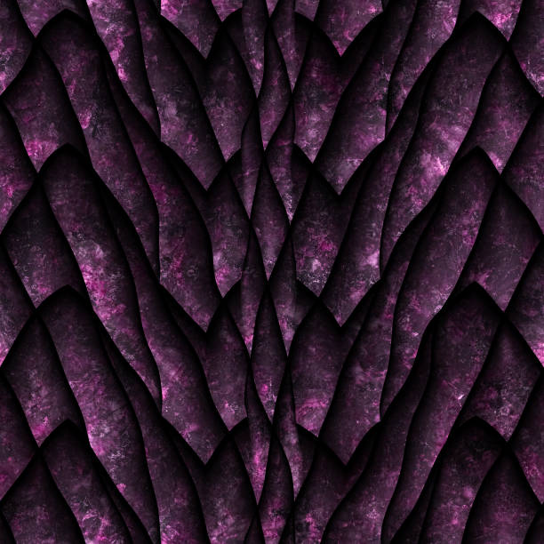istock Seamless texture of dragon scales 861113364