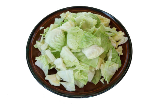 istock Macro Isolated image of The fresh cabbage. 861114780