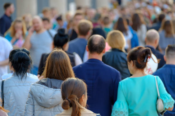 istock Crowd of people on the street. 861119220
