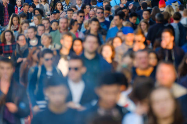 istock Crowd of people on the street. 861123230
