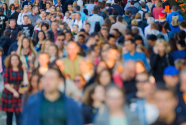 istock Crowd of people on the street. 861123246