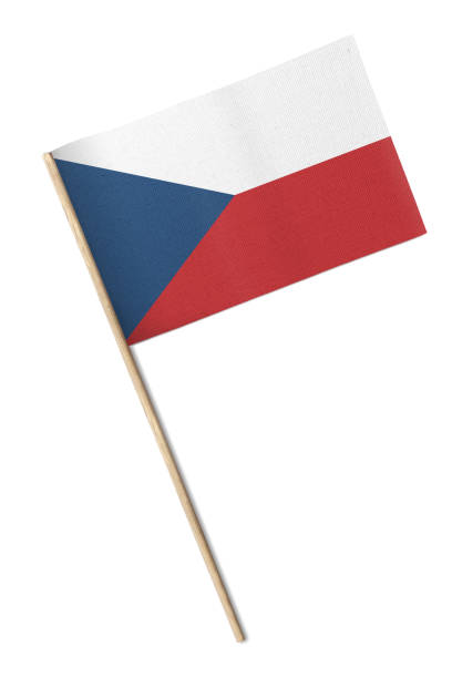 istock Czech Republic Small flag isolated on a white background 861123258