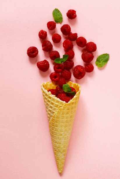 istock ripe organic raspberry berry with mint leaves 861129466