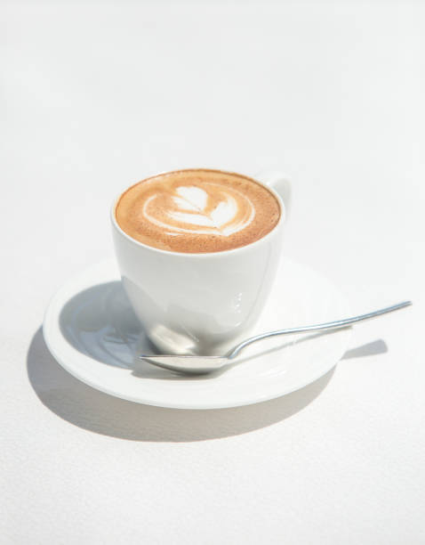 istock Cup of cappuccino or latte on the table 861130252