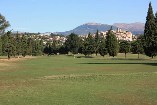 Golf course "Biot" Maritime Alps Golf course "Biot" Maritime Alps biot stock pictures, royalty-free photos & images