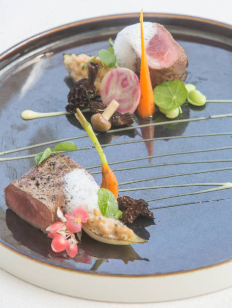 istock Roasted meat on the plate with vegetables 861136586