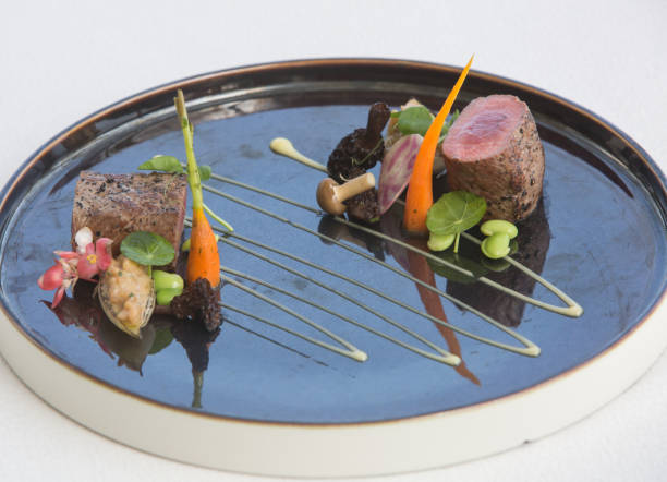 istock Roasted meat on the plate with vegetables 861136592